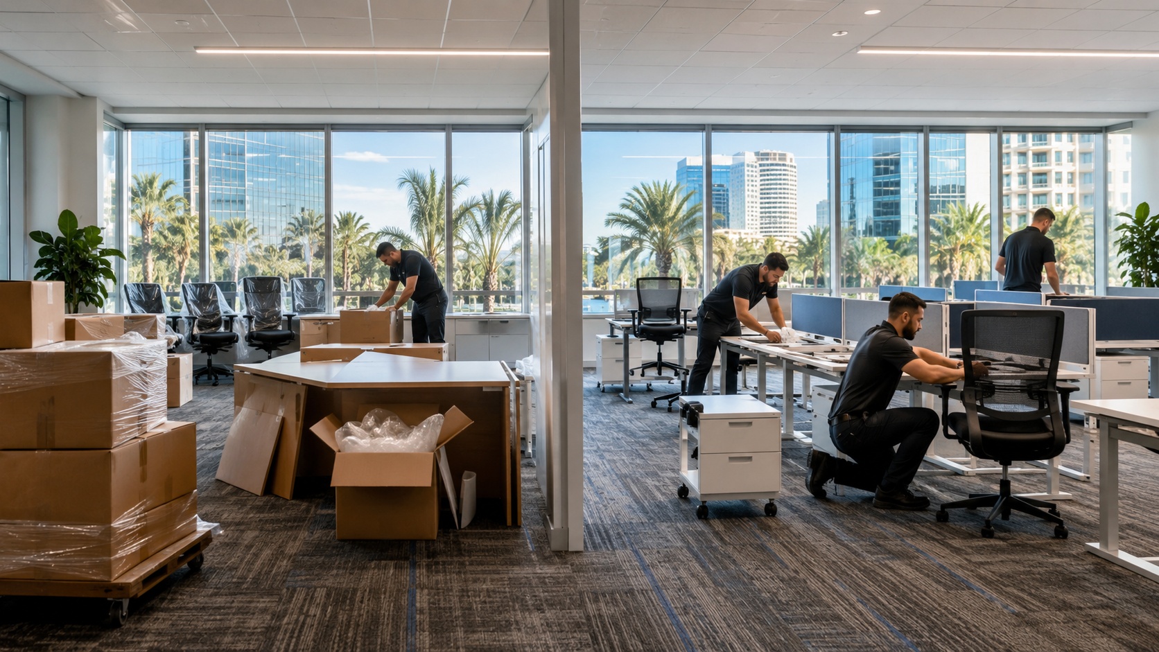 Furniture Store vs. Professional Installer: Who Should Set Up Your Orlando Office?